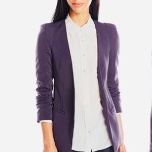 James Jeans  Open-Front Blazer.
Charcoal blue grey.